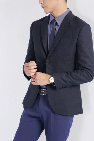 Đồng Phục Công Sở-Áo Vest Nam Màu Đen 106